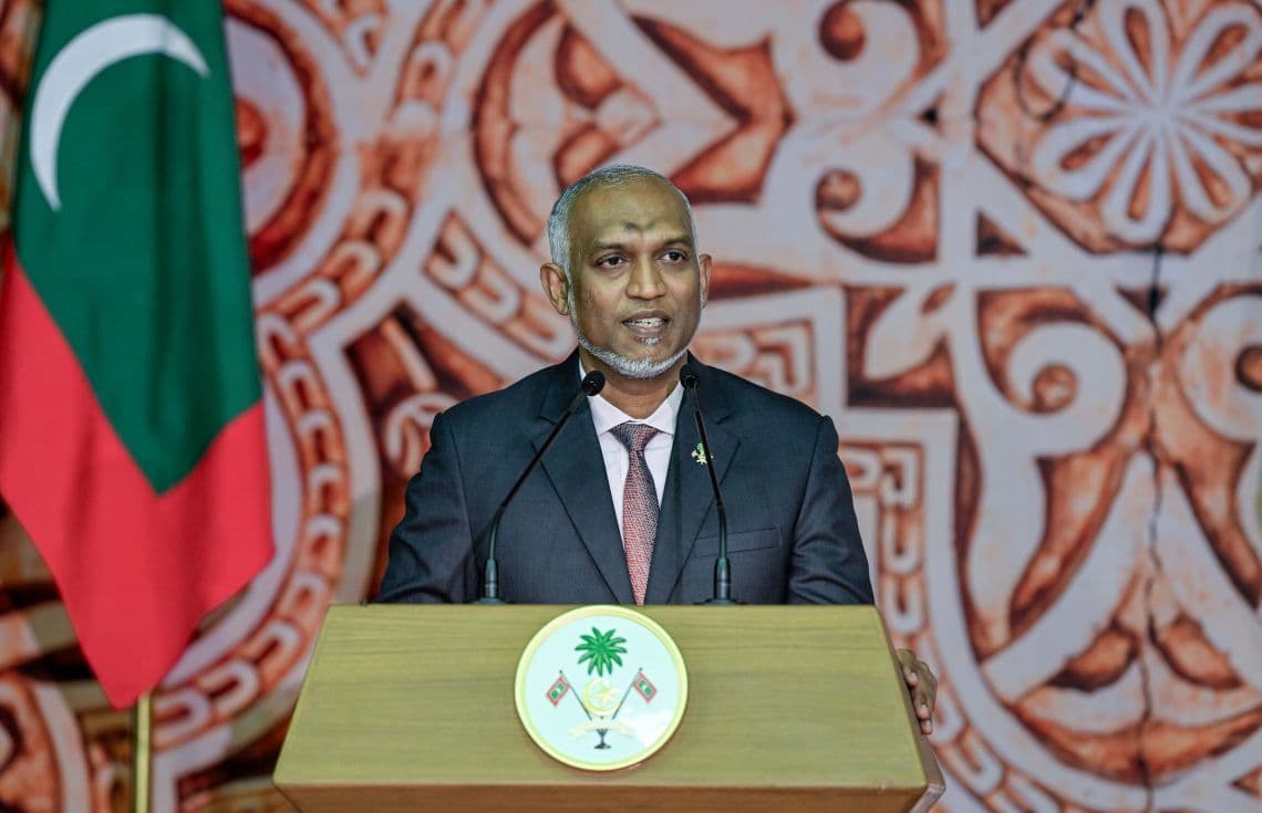 މިނިވަން ދުވަުގެ ރަސްމީ ޖަލްސާގައި ރައީސް ވާހަކަފުޅު ދައްކަވަނީ. / ފޮޓޯ: ރައީސް އޮފީސް