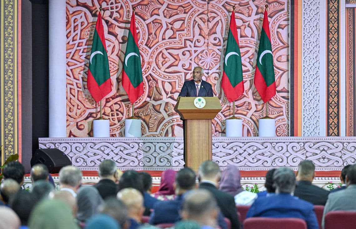 މިނިވަންދުވަހުގެ ޖަލްސާގައި ރައީސުލްޖުމްހޫރިއްޔާ ވާހަކަފުޅު ދައްކަވަނީ.