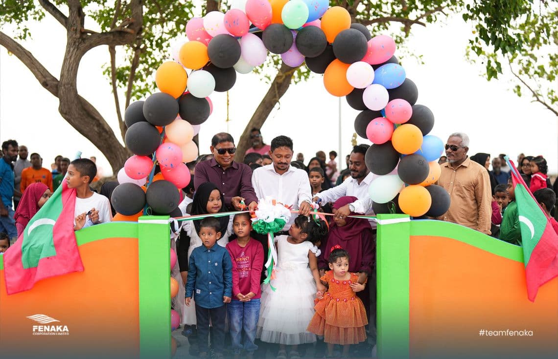 ހެނބަދޫގައި ކުޑަކުދިންގެ ބަގީޗާ ހުޅުވަނީ. / ފޮޓޯ: ފެނަކަ