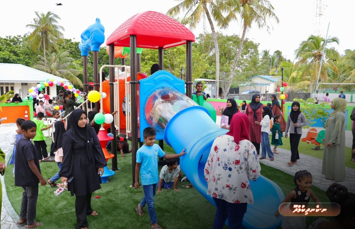 ކެނދިކުޅުދޫގައި ހުޅުވުނު ކުޑަކުދިންގެ ޕާކު. / ފޮޓޯ: އާރުޑީސީ