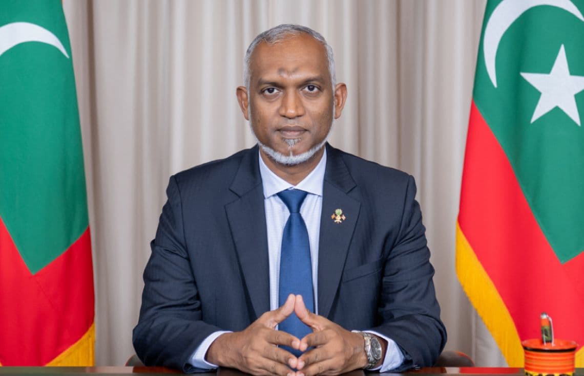 ރައީސުލްޖުމްހޫރިއްޔާ ޑރ. މުހައްމަދު މުޢިއްޒު.