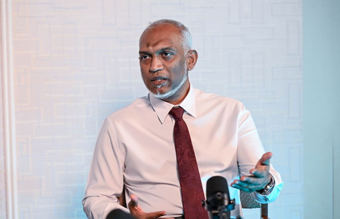 "ދަ ޕަލްސް"ގެ ޕްރޮގްރާމްގައި ރައީސް ވާހަކަފުޅުދައްކަވަނީ. / ފޮޓޯ: ރައީސް އޮފީސް