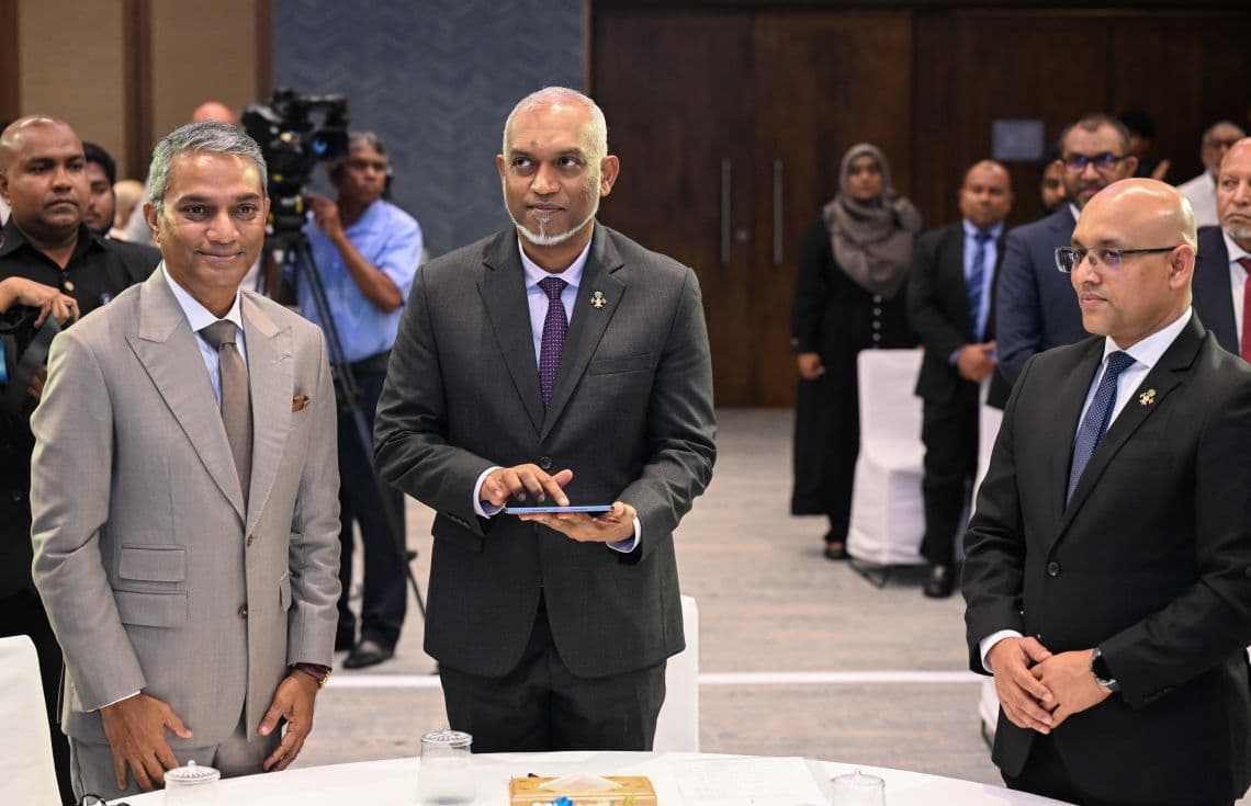 ރައީސުލްޖުމްހޫރިއްޔާ، މޯލްޑިވްސް ޕްރިމިއަރ ބޭންކްގެ ޑިޖިޓަލް މަންސަތައް އިފުތިތާޙުކޮށްދެއްވުން.