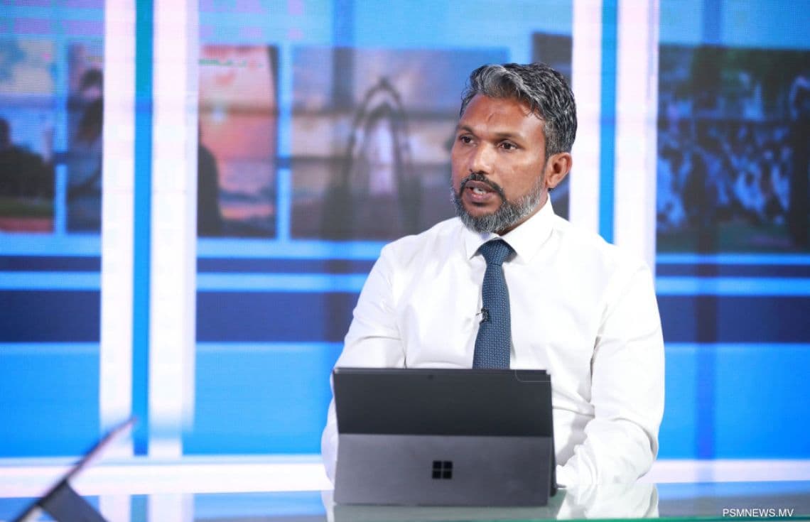 ސްޓޭޓް މިނިސްޓަރު އަހްމަދު ނާޒިމް މުހައްމަދު. / ފޮޓޯ: ޕީއެސްއެމް