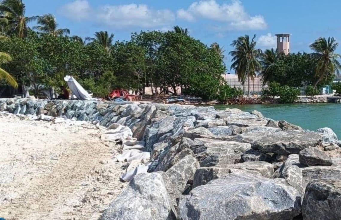 ކ. މާފުށީގެ ބަނދަރު ތަރައްގީކުރަމުންދަނީ. / ފޮޓޯ: އެމްޓީސީސީ