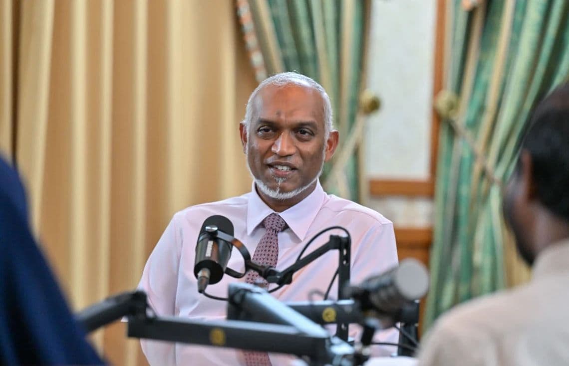 ރައީސުލްޖުމްހޫރިއްޔާ ޑޮކްޓަރ މުޙައްމަދު މުޢިއްޒު، ޕީއެސްއެމްގެ ޕޮޑްކާސްޓް (ނޭޝަނަލް ޗެޓް) ގައި ވާހަކަފުޅުދައްކަވަނީ.