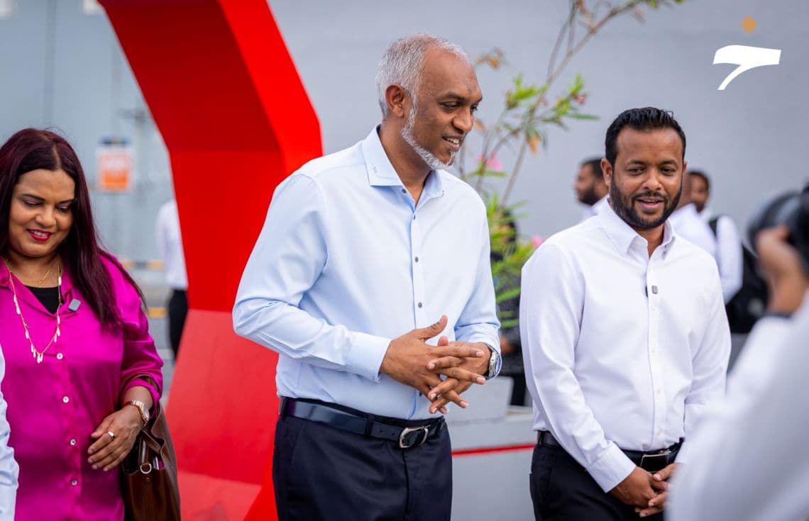 ރައީސުލް ޖުމްހޫރިއްޔާ ސިންމާލެ ބްރިޖަށް ވަޑައިގަތުން/ ފޮޓޯ:ހުލާސާ