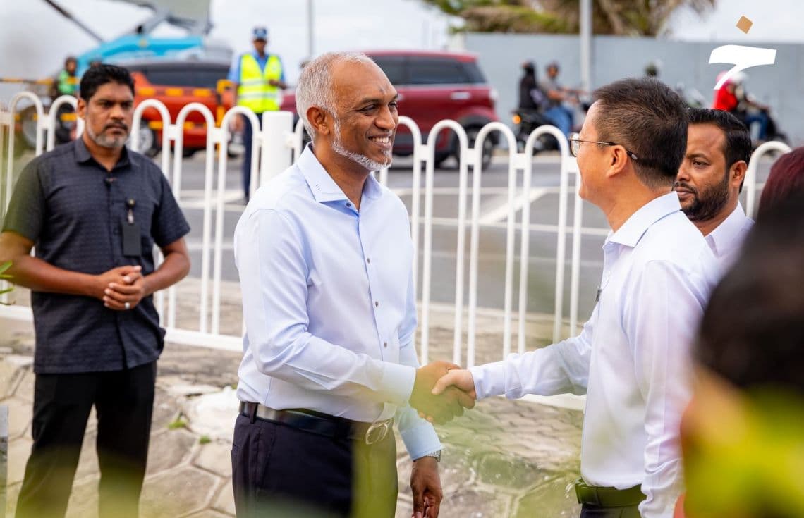 ރައީސުލް ޖުމްހޫރިއްޔާ ސިންމާލެ ބްރިޖަށް ވަޑައިގަތުން/ ފޮޓޯ:ހުލާސާ
