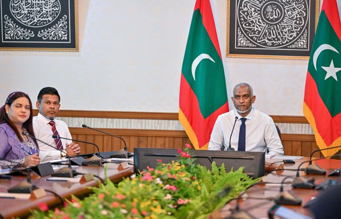 ވަޒީރުންގެ މަޖިލީހުގެ ޖަލްސާގެ ތެރެއިން | ފޮޓޯ: ރައީސް އޮފީސް
