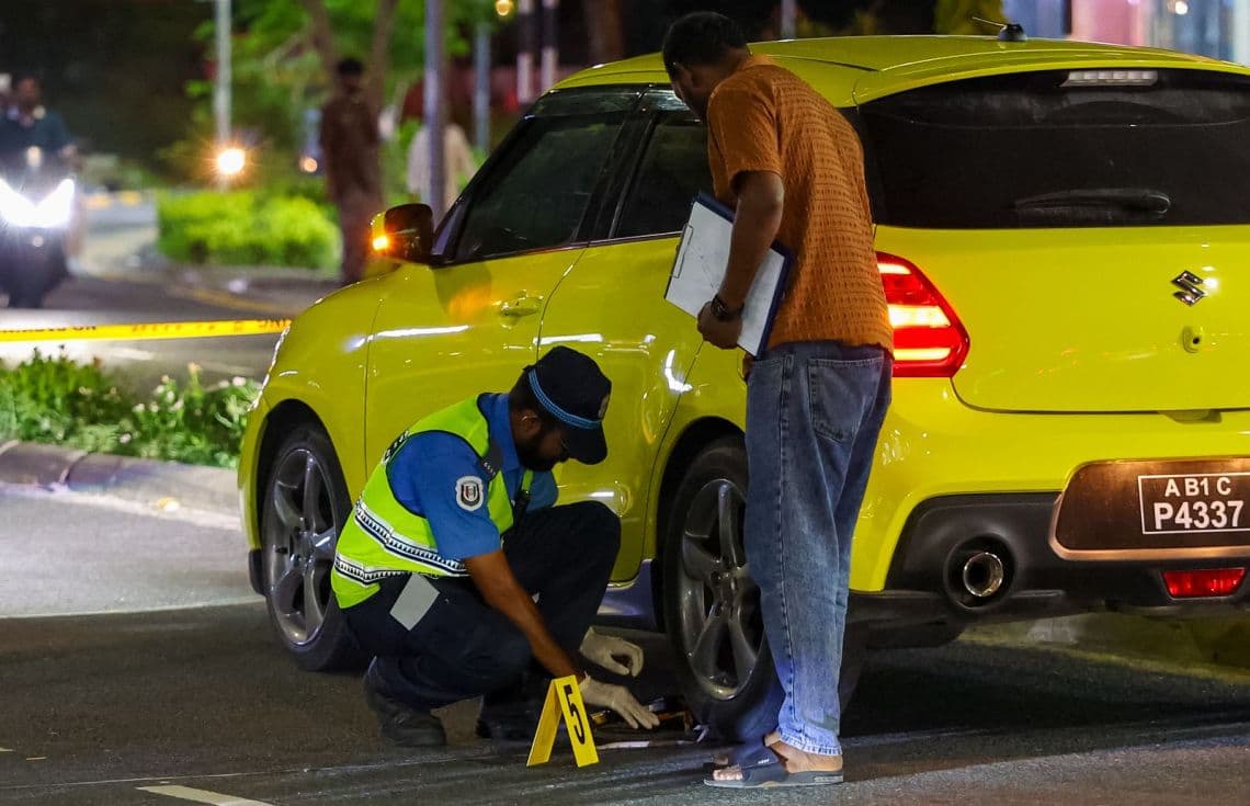 ޒީވާ (9އ) އެކްސިޑެންޓުވި ސަރަހައްދު / ފޮޓޯ:ހުލާސާ