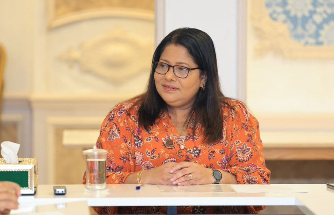 ސިއްހަތާއި، އާއިލާއާއި އިޖްތިމާއީ އެހީއާ ބެހޭ ވަޒީރު ގީލާ އަލީ | ފޮޓޯ: މިނިސްޓަރީ