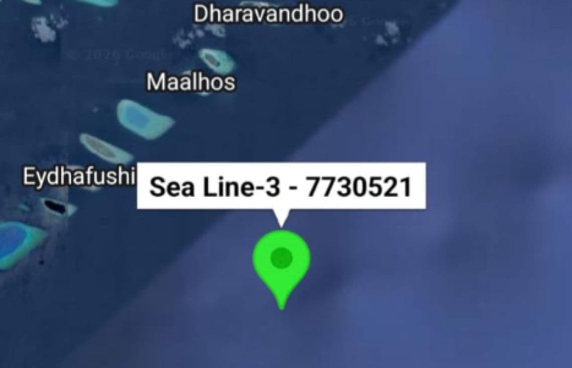 ހާދިސާ ހިންގާފަވާ ސަރަހައްދު / ފޮޓޯ: ދިވެހި ފުލުހުންގެ ހިދުމަތް