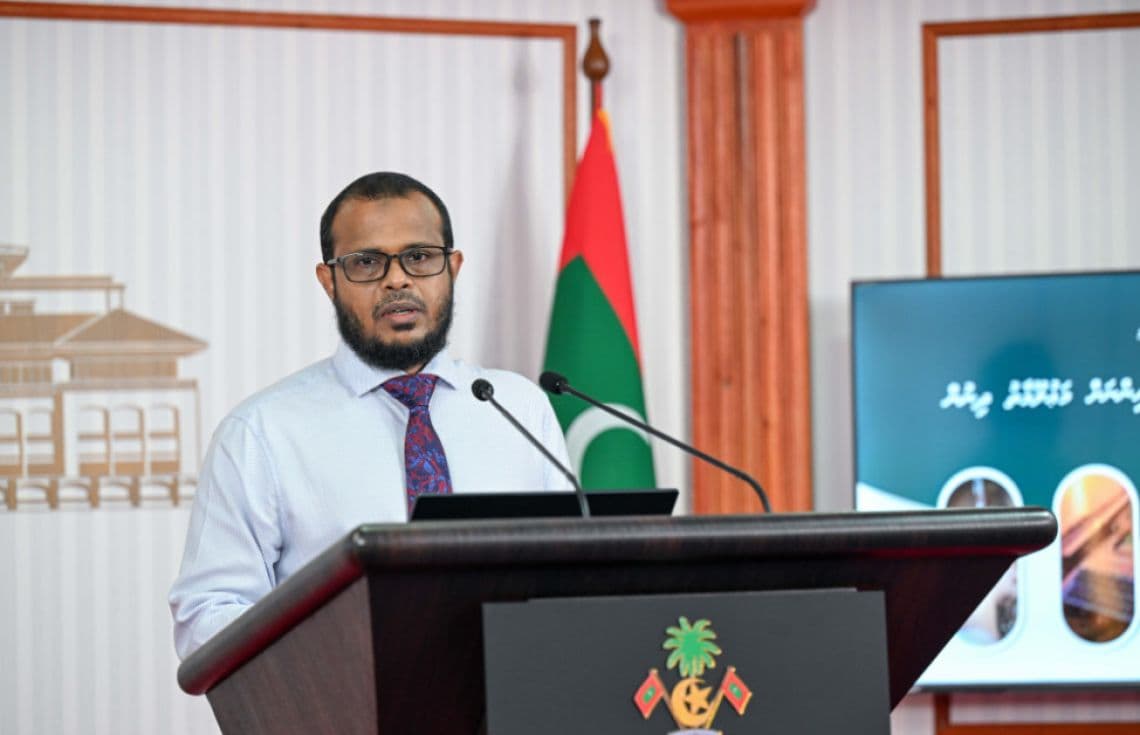 އެންވައެރމެންޓް މިނިސްޓްރީއިން ބޭއްވި ނޫސްވެރިންގެ ބައްދަލުވުމުގެ ތެރެއިން / ފޮޓޯ: ރައީސް އޮފީސް