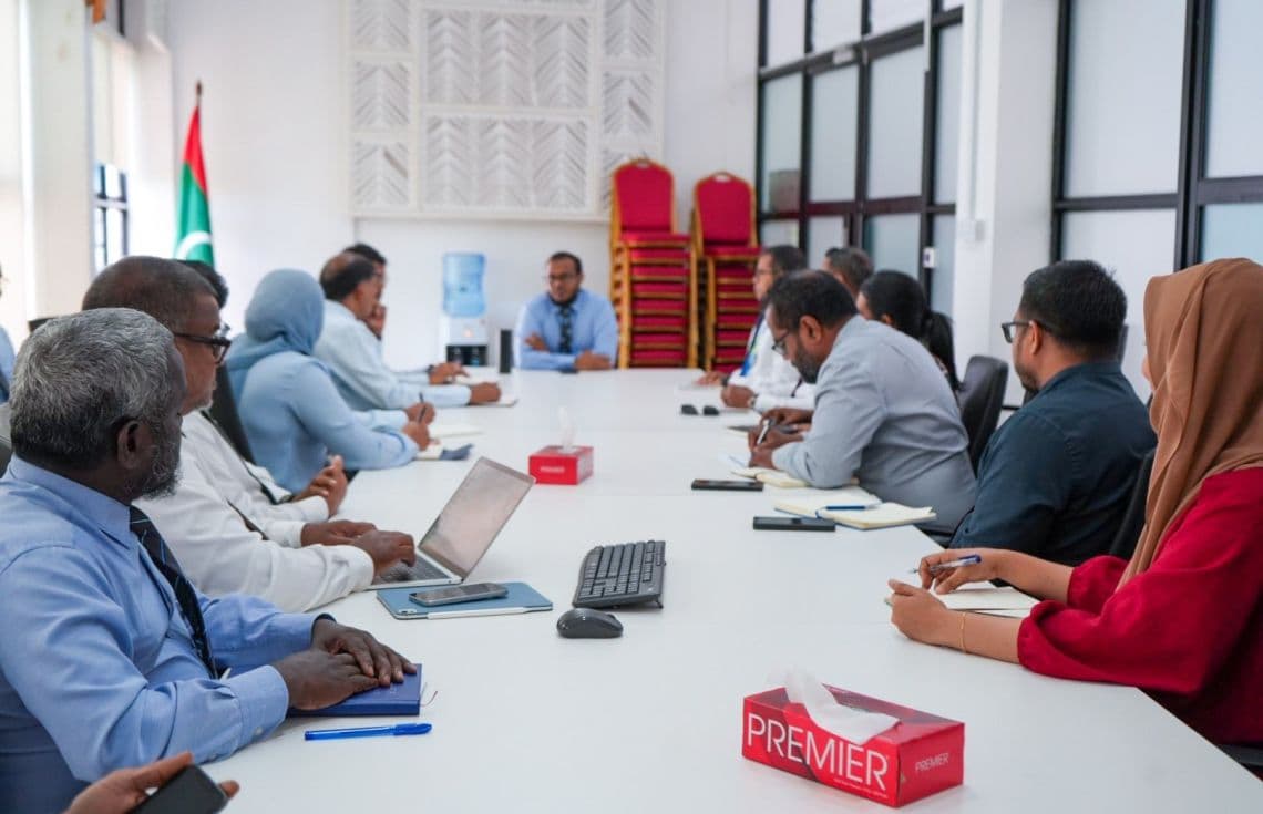 ޔުޓިލިޓީ ހިދުމަތްތައް ފުޅާކޮށް ހަރުދަނާ ކުރުމާ ގުޅޭ މަޝްވަރާގެ ތެރެއިން / ފޮޓޯ ތިމާވެއްޓާ ބެހޭ ވުޒާރާ