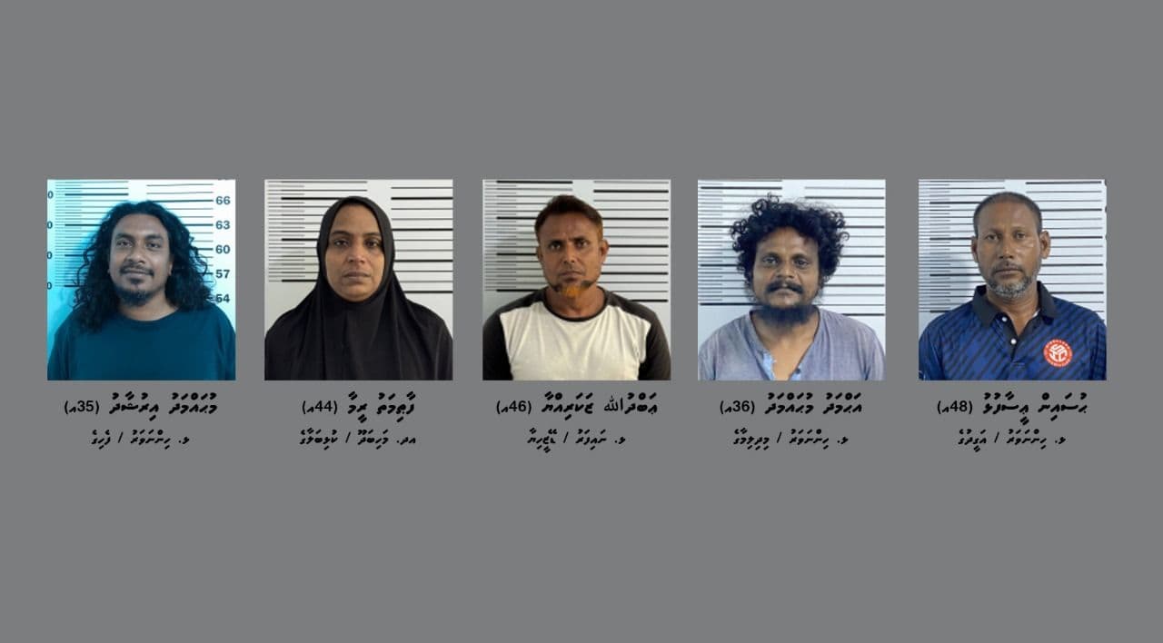 ހިންނަވަރާއި ނައިފަރުގައި ހިންގި މަސްތުވާތަކެތިގެ އޮޕަރޭޝަނުގައި ހައްޔަރުކުރި 5 މީހުން.
