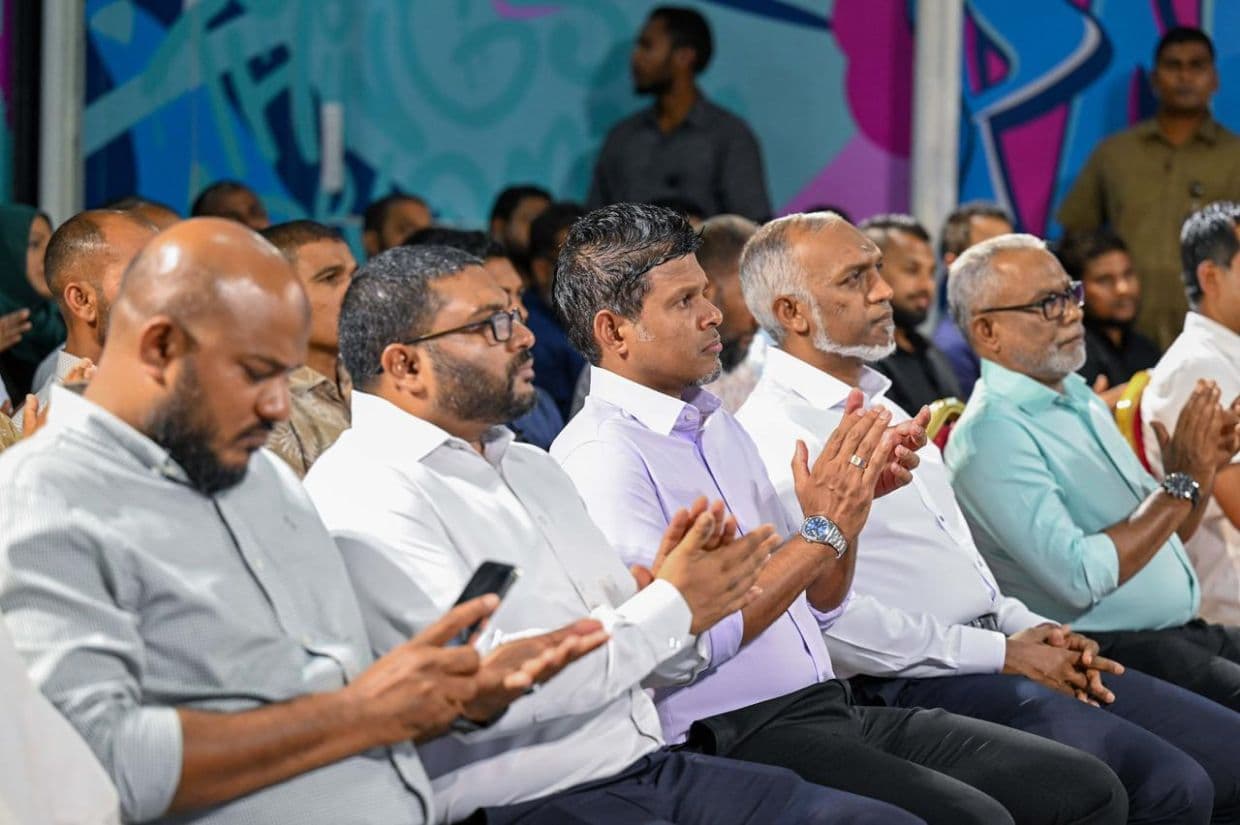 ރައީސް ބައިވެރިވެވަޑައިގެންނެވި ހަރުގެ ޖަލްސާ ތެރެއިން / ފޮޓޯ: ޕީއެންސީ