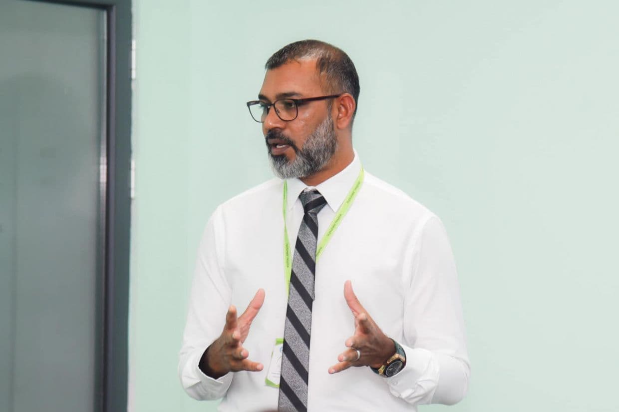 މާލެ ގުރޫޕް އޮފް ހޮސްޕިޓަލްސްގެ ސީއީއޯ އިބްރާހީމް އަބްދުއްރައްޒާގު ހަލީމް / ފޮޓޯ: ހުޅުމާލެ ހޮސްޕިޓަލް