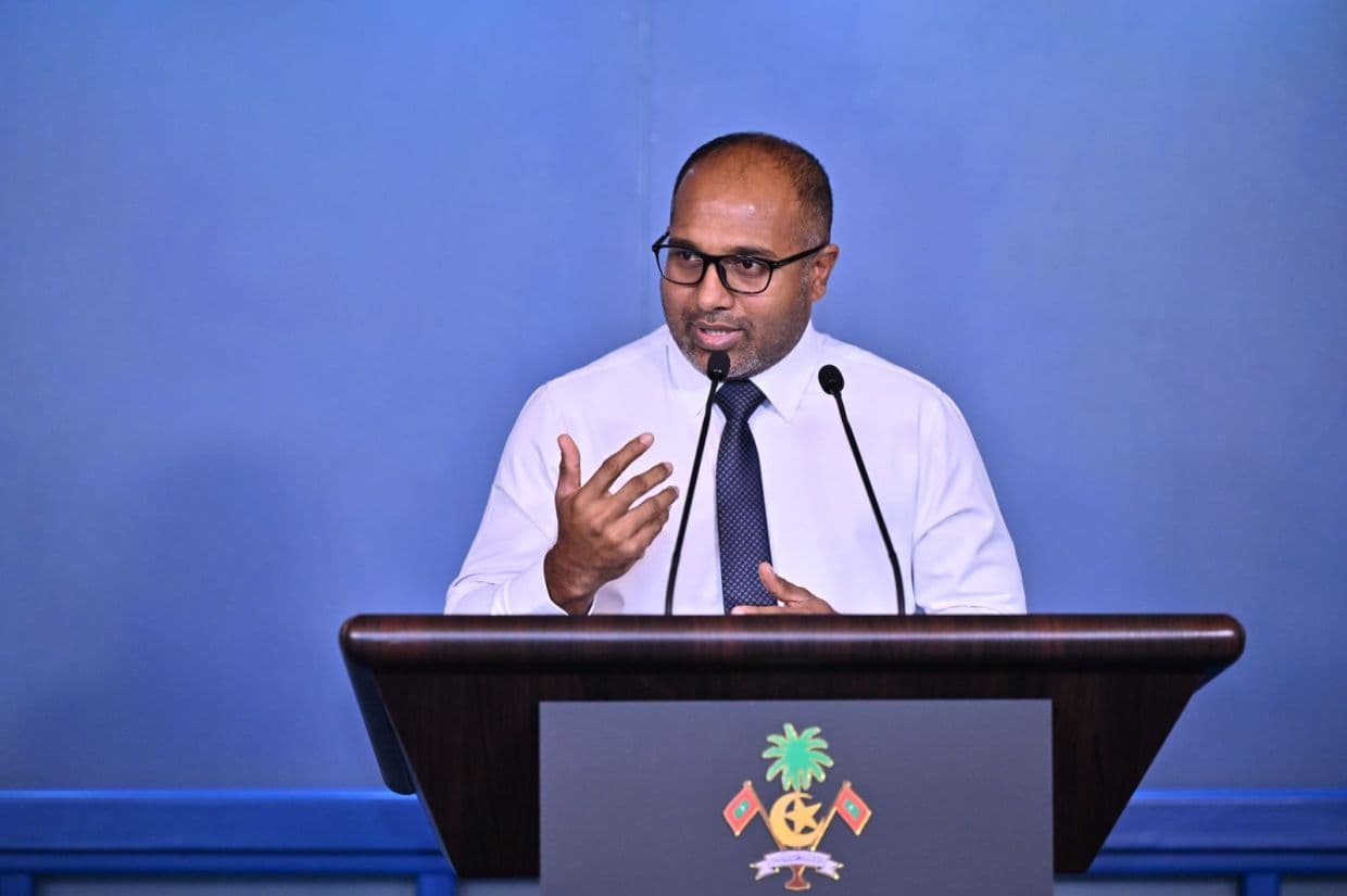 ދާޚިލީ ސަލާމަތާއި ފަންނިއްޔާތާ ބެހޭ ވަޒީރު އަލީ އިޙުސާން/ ފޮޓޯ: ރައީސް އޮފީސް