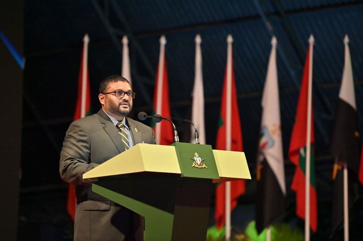 ދިފާޢީ ވަޒީރު މުޙައްމަދު ޣައްސާން މައުމޫން / ފޮޓޯ: ރައީސް އޮފީސް