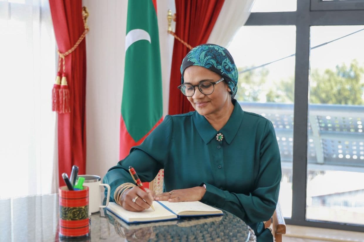 ހަޔަރ އެޑިއުކޭޝަން މިނިސްޓަރ ޑރ. މަރިޔަމް މާރިޔާ. / ފޮޓޯ: މިނިސްޓްރީ