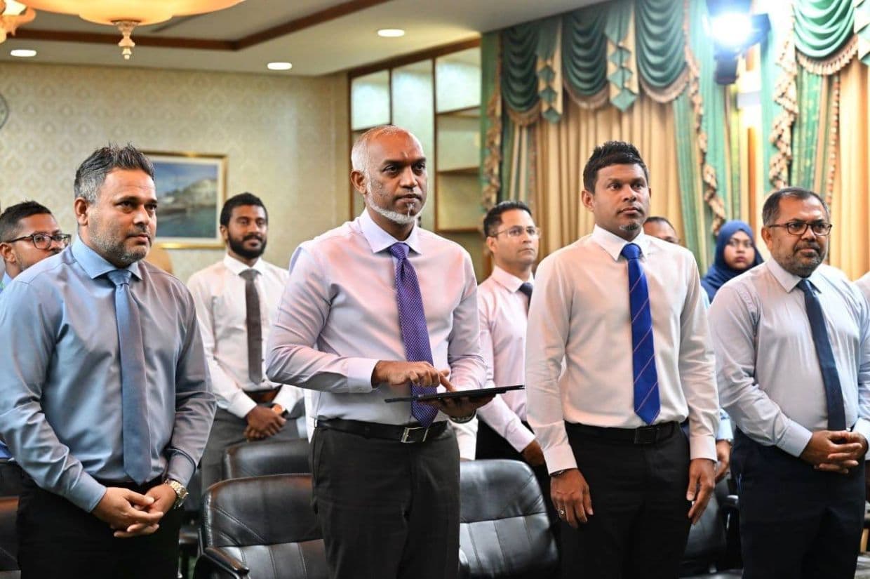 ތެޔޮ ސްޓޯރޭޖް ޤާއިމްކުރުމުގެ މަޝްރޫޢު އިފްތިތާޙުކުރުން - ފޮޓޯ: ރައީސް އޮފީސް