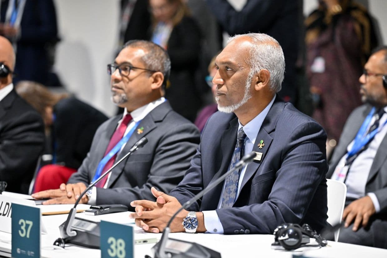 ރައީސް، ކޮޕް 29 ގެ ހަވާސާގައި ބޭއްވުނު ހައި-ލެވެލް ރައުންޑްޓޭބަލް އެނޭބްލިންގ ކްލައިމެޓް ފައިނޭންސްގައި / ފޮޓޯ: ރައީސް އޮފީސް