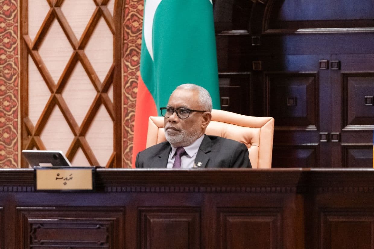 ރައްޔިތުންގެ މަޖިލީހުގެ ރައީސް ޢަބްދުއްރަޙީމް ޢަބްދުﷲ/ ފޮޓޯ: މަޖިލިސް