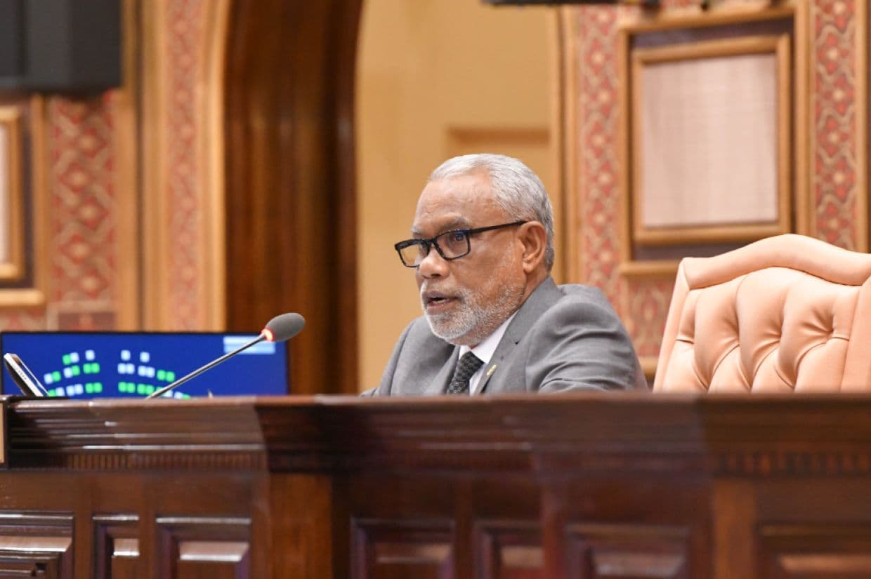 މަޖިލީހުގެ ރައީސް ޢަބްދުއްރަހީމް ޢަބްދުﷲ / ފޮޓޯ: މަޖިލިސް