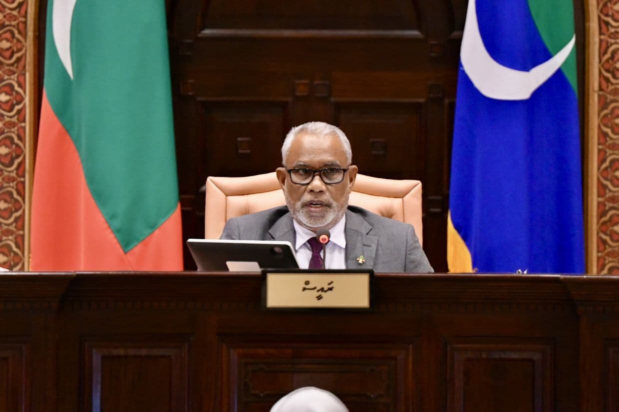 ރައްޔިތުންގެ މަޖިލީހުގެ ރައީސް އަބްދުއްރަހީމް ޢަބްދުﷲ. / ފޮޓޯ: މަޖިލިސް