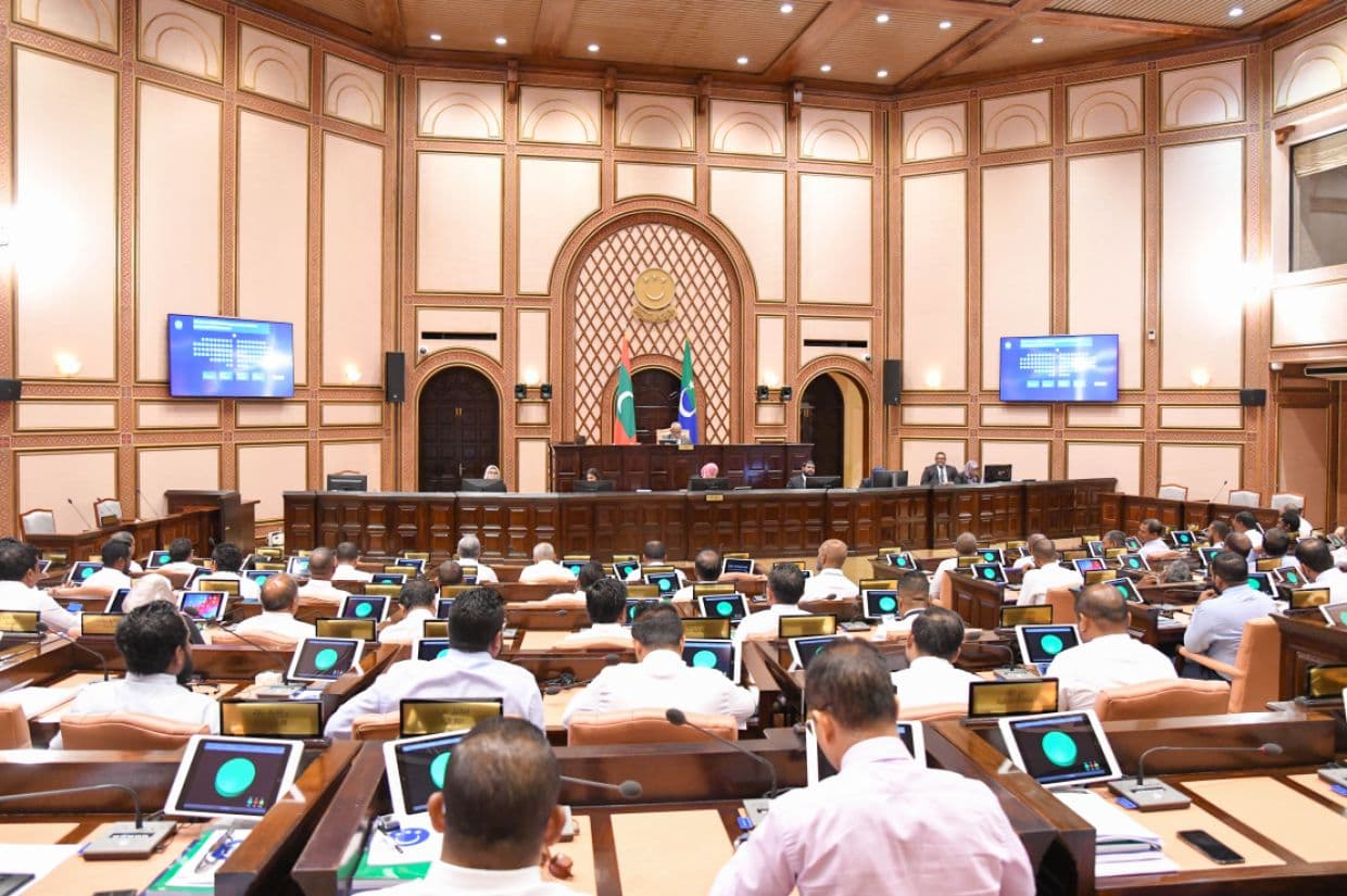ރައްޔިތުންގެ މަޖިލީހުގެ ޖަލްސާއެއްގެ ތެރެއިން. / ފޮޓޯ: މަޖިލިސް