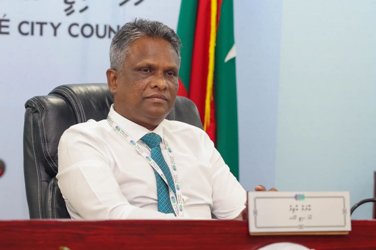 މާލެ ސިޓީ ކައުންސިލްގެ މޭޔަރ އާދަމް އާޒިމް. / ފޮޓޯ: މާލެ ސިޓީ ކައުންސިލް