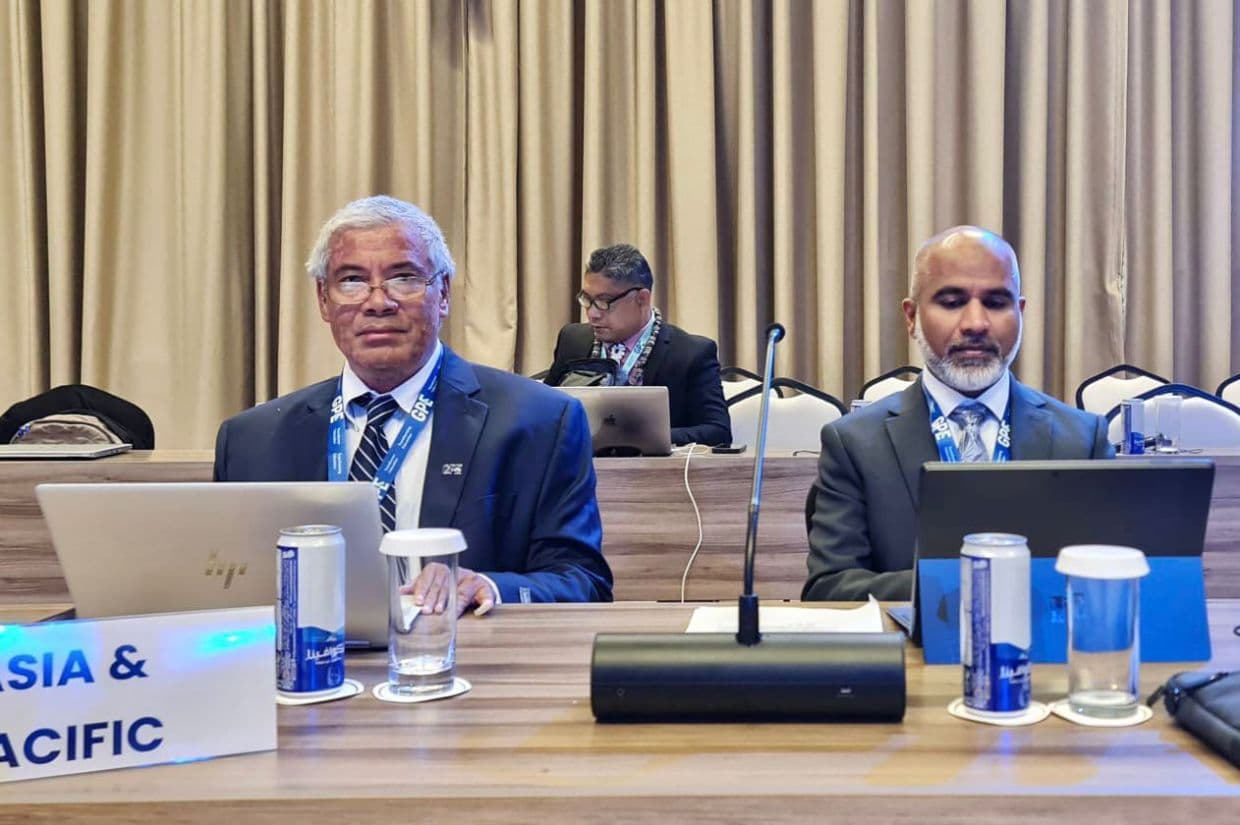 ޖީޕީއީގެ ބޯޑު އޮފް ޑިރެކްޓަރސްގެ ބައްދަލުވުމުގައި ތަޢުލީމާބެހޭ ވަޒީރު ޑރ. އިސްމާޢީލް ޝަފީޢު/ ފޮޓޯ: ތަޢުލީމާބެހޭ ވުޒާރާ