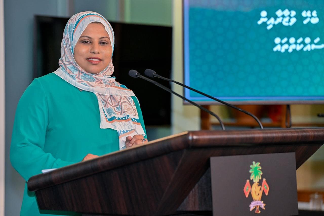 ރައީސް އޮފީހުގެ ތަރުޖަމާނު ހީނާ ވަލީދު / ފޮޓޯ: ރައީސް އޮފީސް