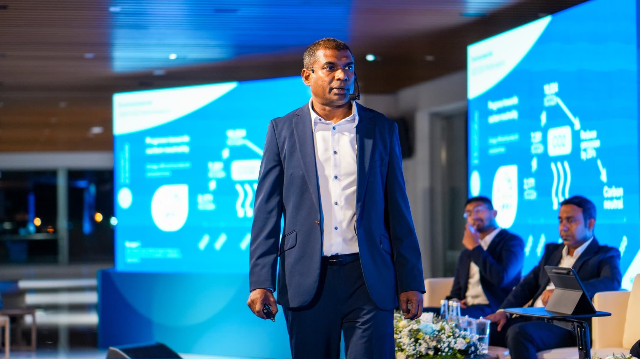 އެސްޓީއޯ ގެ މެނޭޖިންގ ޑިރެކްޓަރު ޝިމާދު އިބްރާހިމް / ފޮޓޯ: އެސްޓީއޯ