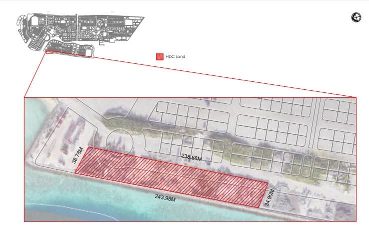ހުޅުމާލެ ތިންވަނަ ފިޔަވަހިން މުދާ ހުސްކުރުމަށް އަންގާފައިވާ ސަރަޙައްދު.