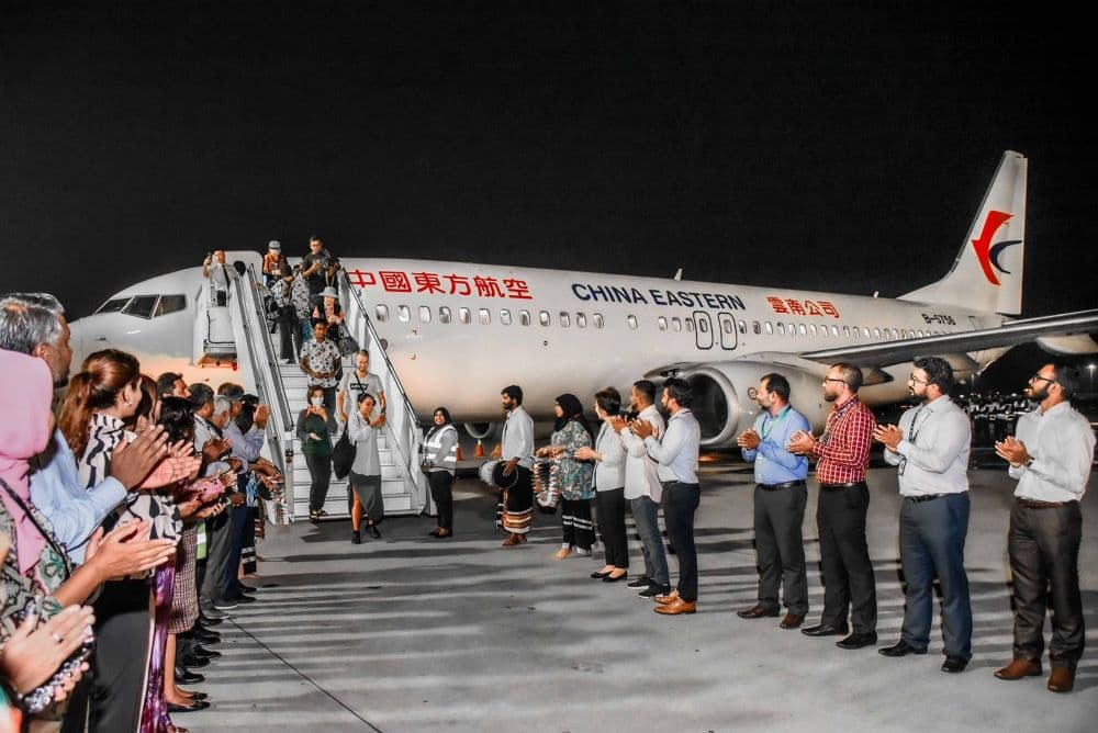 ޗައިނާއިން ރާއްޖެ ޒިޔާރަތްކުރި ފަތުރުވެރިންގެ އަދަދު ދެ ލައްކައަށް އަރައިފި
