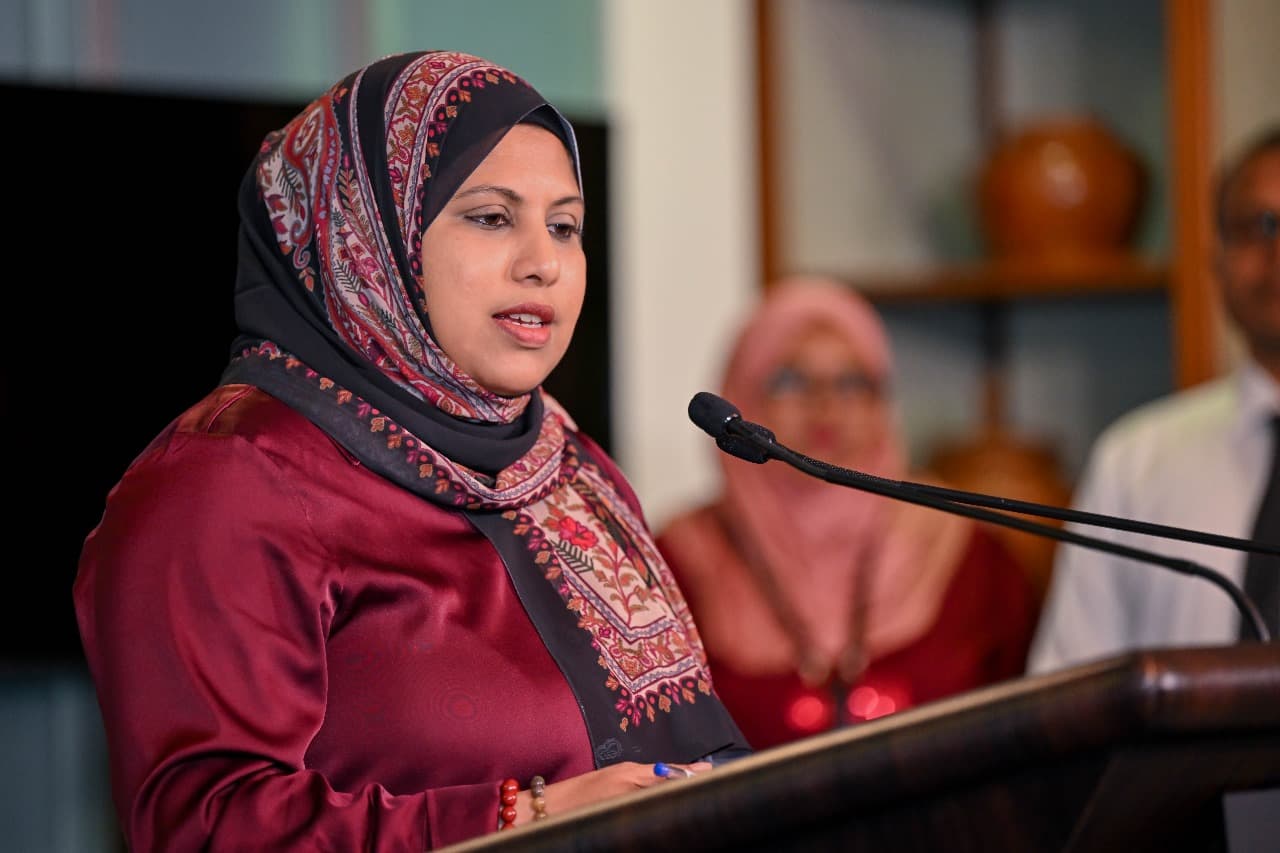ރައީސް އޮފީހުގެ ތަރުޖަމާނު ހީނާ ވަލީދު / ފޮޓޯ: ރައީސް އޮފީސް