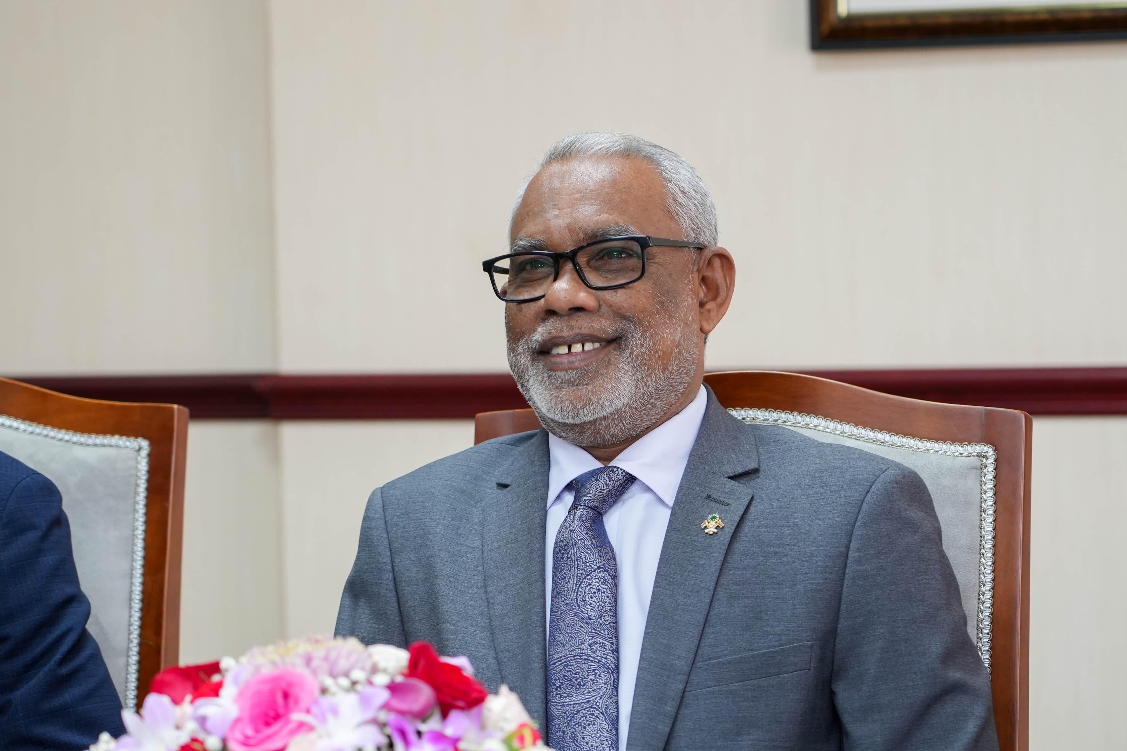 ރައްޔިތުންގެ މަޖިލީހުގެ ރައީސް އަބްދުއްރަހީމް އަބްދުﷲ.