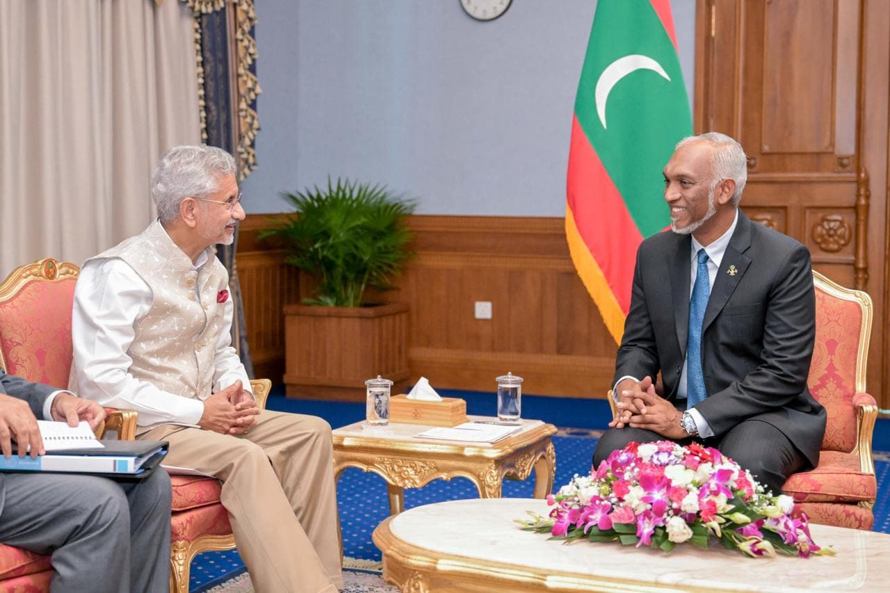 ރައީސުލްޖުމްހޫރިއްޔާ ޑރ. މުޢިއްޒު އަދި އިންޑިއާގެ ހާރިޖީ ވަޒީރު ޑރ. ޖައިޝަންކަރު